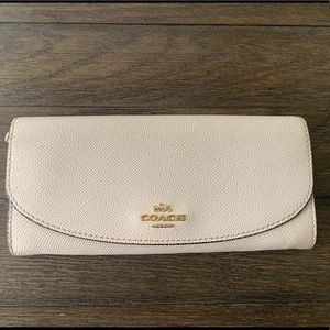 Cream Coach Wallet
